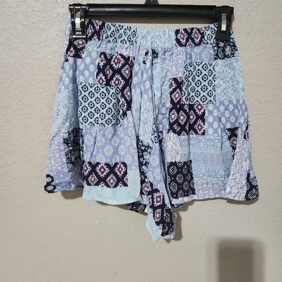 Altard State Shorts Womens Small Patchwork Boho Festival Rayon Floral - Picture 3 of 16